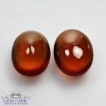Hessonite Garnet (Pair) Stone