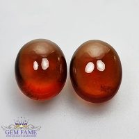 Hessonite Garnet (Pair) Stone