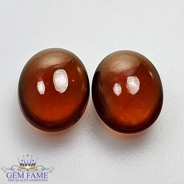 Hessonite Garnet (Pair) Stone