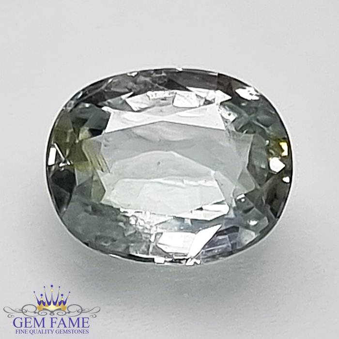 White Sapphire (SafedPukhraj) Gemstone 2.51ct