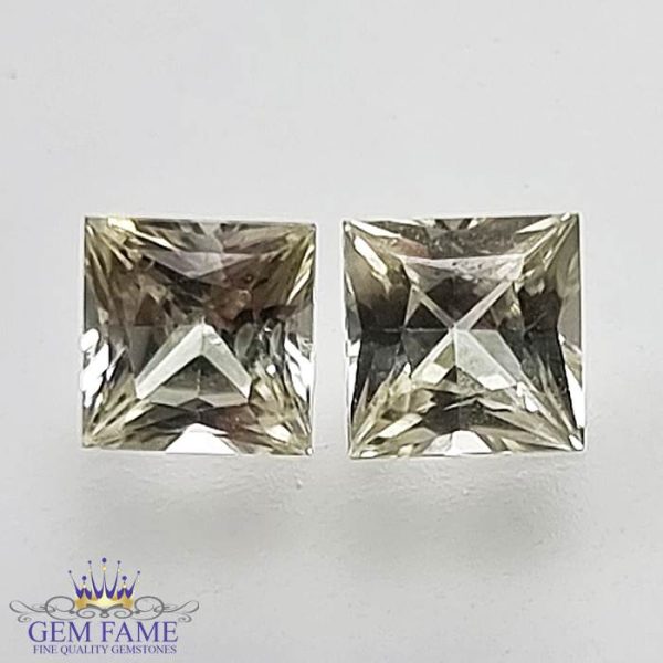 White Sapphire (SafedPukhraj) Pair