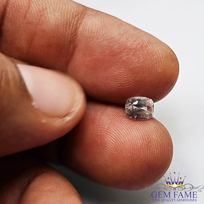 White Sapphire Safed Pukhraj Stone 1.24ct