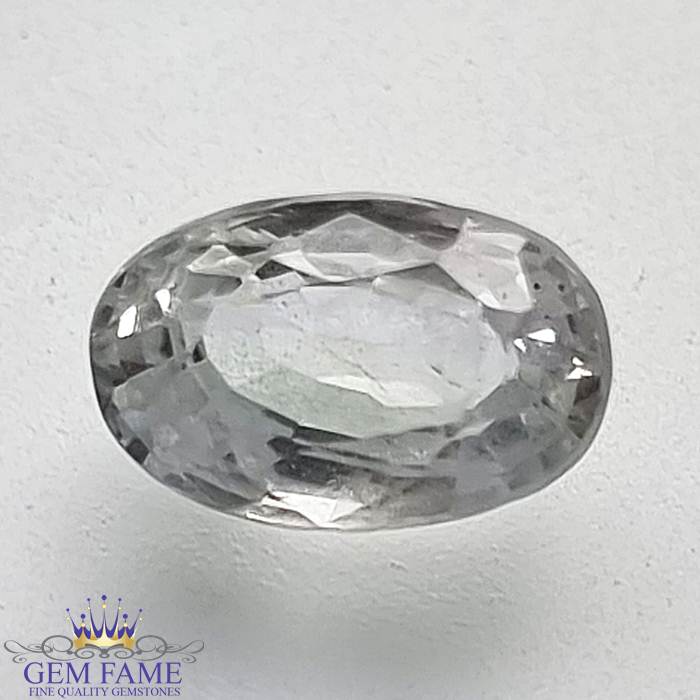 White Sapphire (Safed Pukhraj) Gemstone