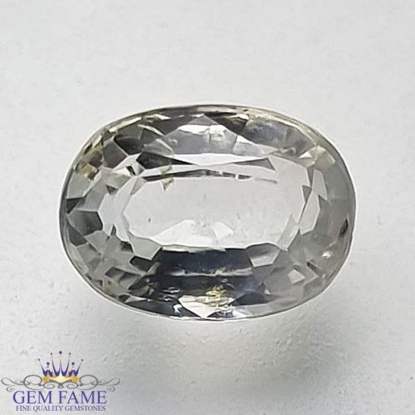 White Sapphire (Safed Pukhraj) Gemstone