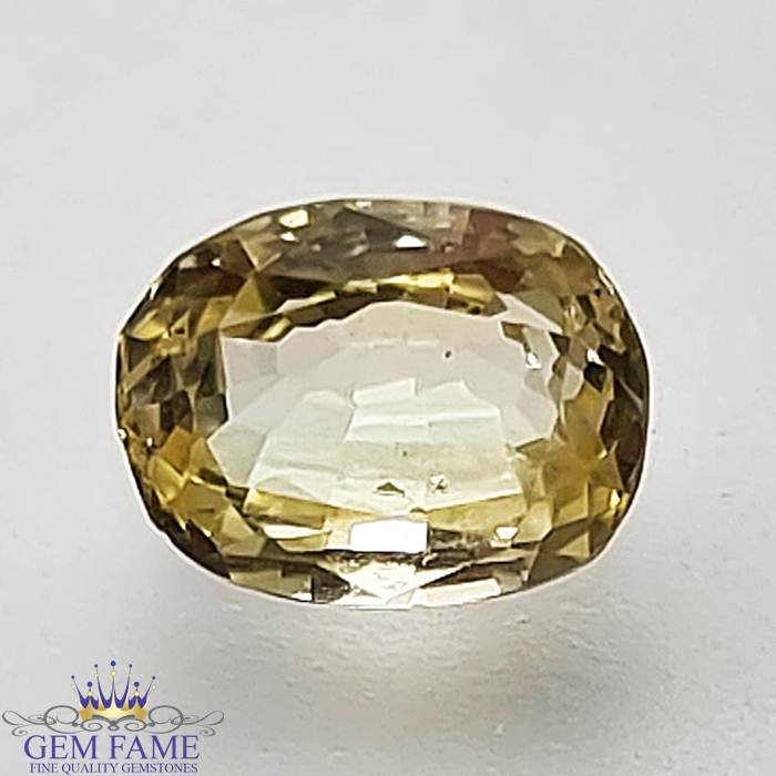 Yellow Sapphire (Pukhraj) Gemstone-1.18ct