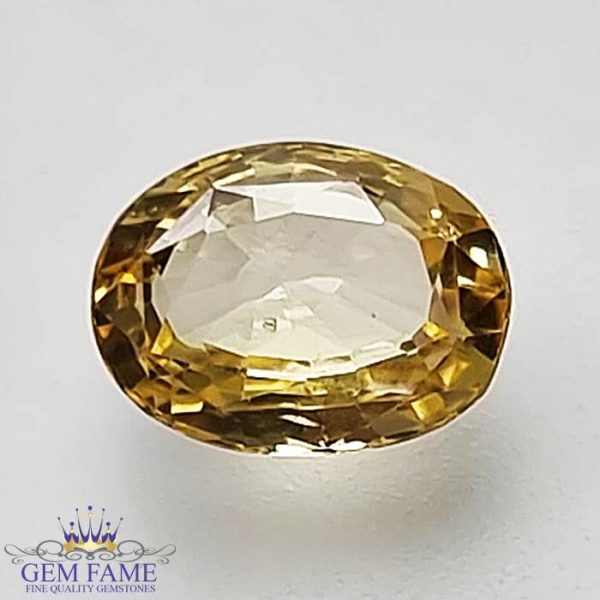 Yellow Sapphire (Pukhraj) Gemstone-1.35ct