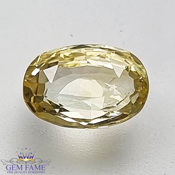 Yellow Sapphire (Pukhraj) Gemstone-1.68ct