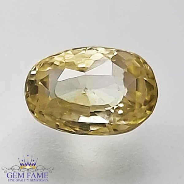 Yellow Sapphire (Pukhraj) Gemstone-1.38ct