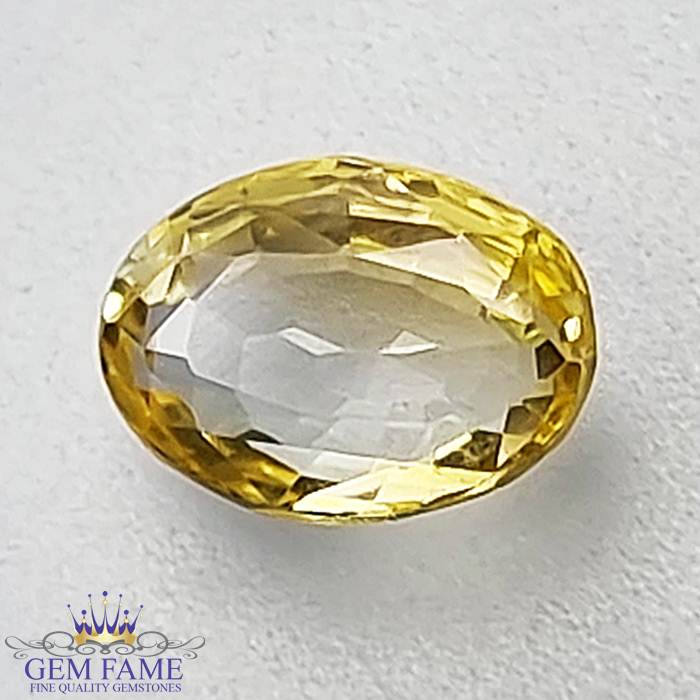 Yellow Sapphire (Pukhraj) Gemstone-1.03ct