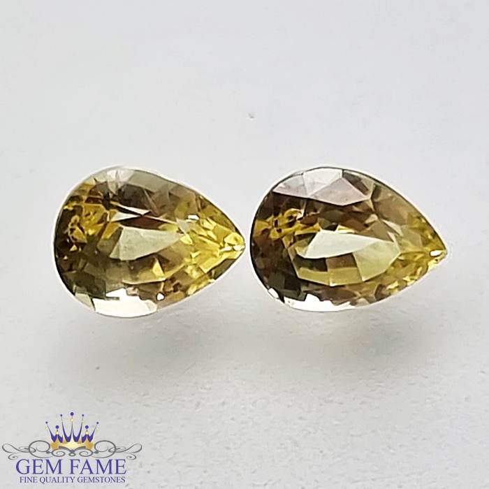 Yellow Sapphire (Pukhraj) Pair Stone