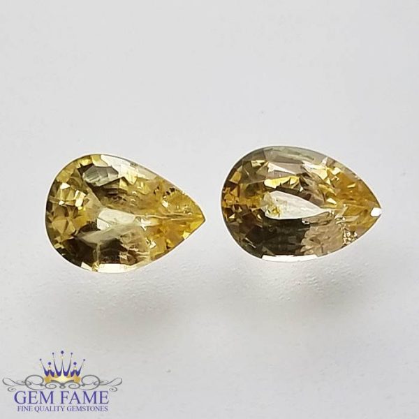 Yellow Sapphire (Pukhraj) Pair Stone