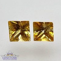 Yellow Sapphire (Pukhraj) Pair Stone