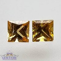 Yellow Sapphire (Pukhraj) Pair Stone