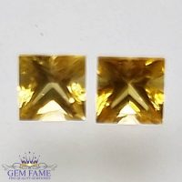 Yellow Sapphire (Pukhraj) Pair Stone