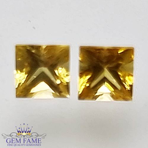 Yellow Sapphire (Pukhraj) Pair Stone