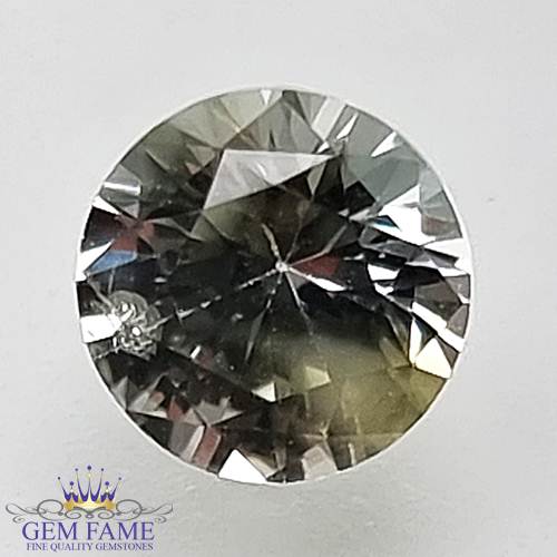White Sapphire (SafedPukhraj) Gemstone 1.09ct