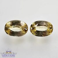 Yellow Sapphire (Pukhraj) Pair Stone