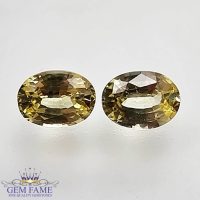 Yellow Sapphire (Pukhraj) Pair Stone