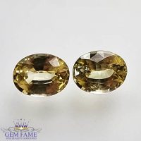 Yellow Sapphire (Pukhraj) Pair Stone