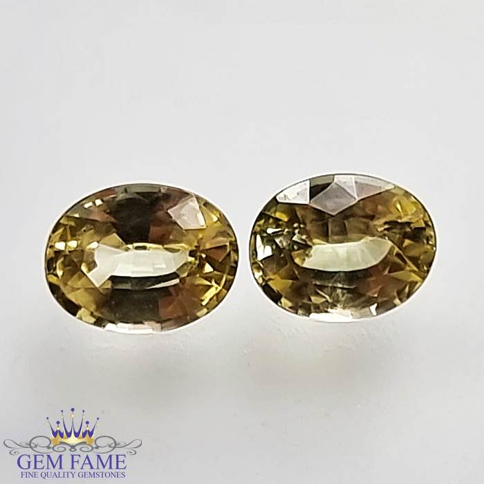 Yellow Sapphire (Pukhraj) Pair Stone