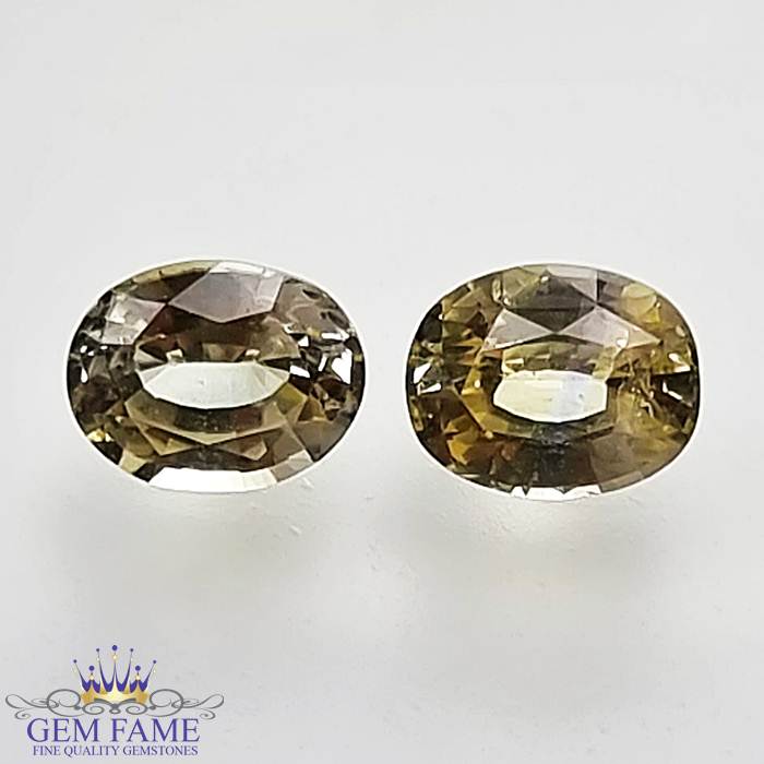 Yellow Sapphire (Pukhraj) Pair Stone