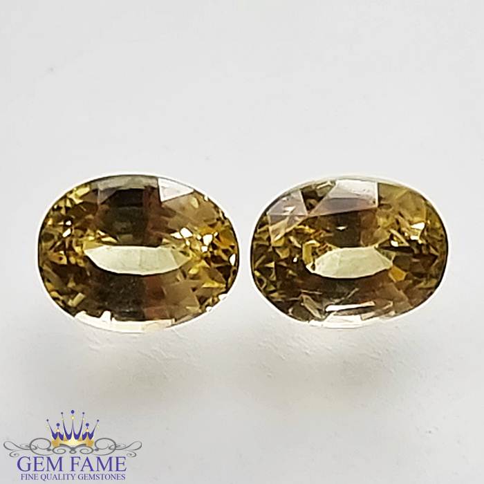 Yellow Sapphire (Pukhraj) Pair Stone