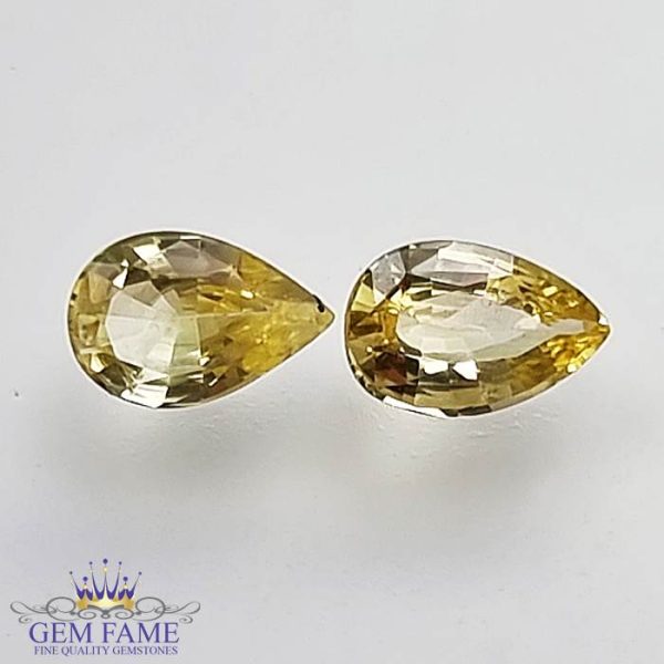 Yellow Sapphire (Pukhraj) Pair Stone