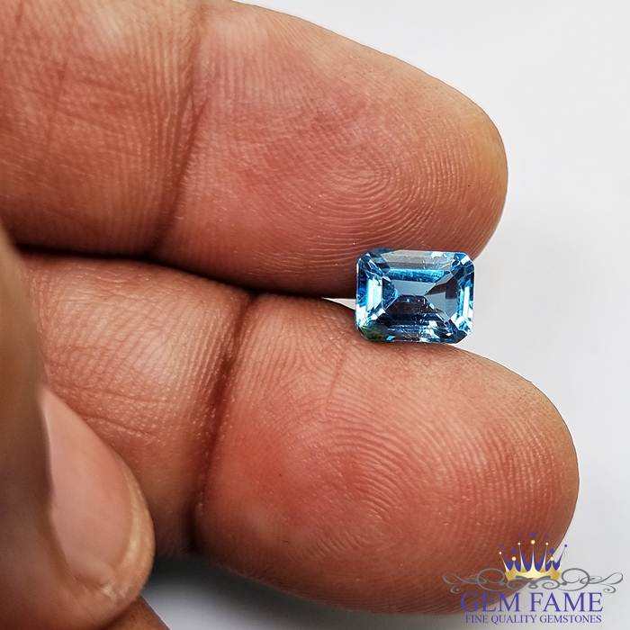 Blue Topaz Gemstone 2.39ct Brazil
