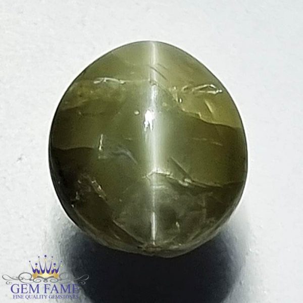 Chrysoberyl Cat's Eye Gemstone 4.62ct India