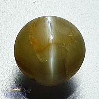 Chrysoberyl Cat's Eye Gemstone 3.20ct India