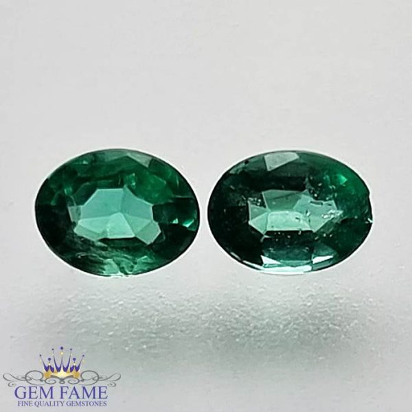 Emerald (Panna) Stone 0.41ct (Pair)
