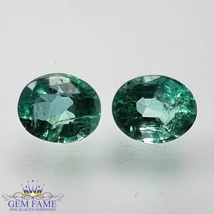 Emerald (Panna) Stone 0.85ct (Pair)