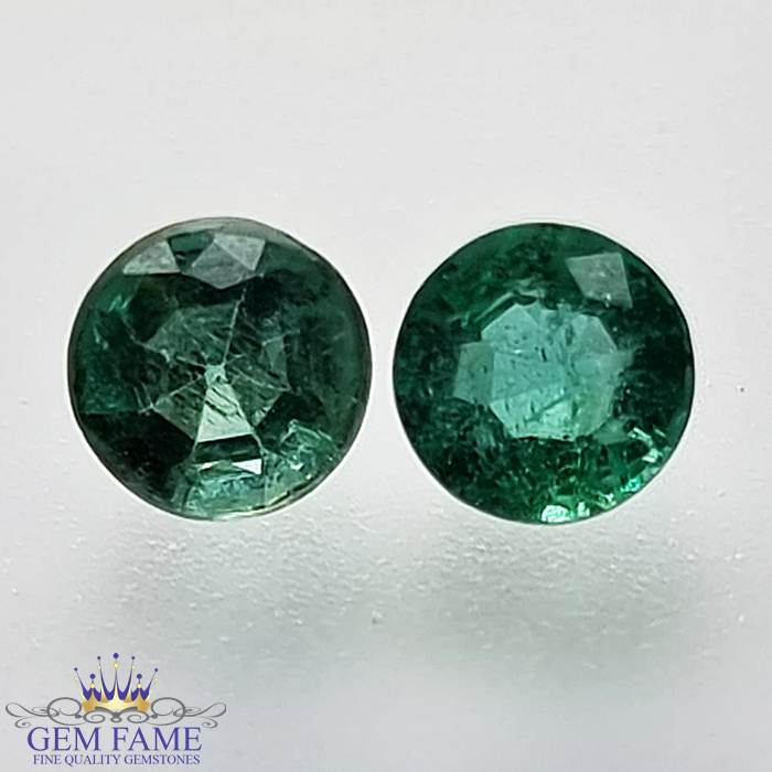 Emerald (Panna) Stone 0.81ct (Pair)