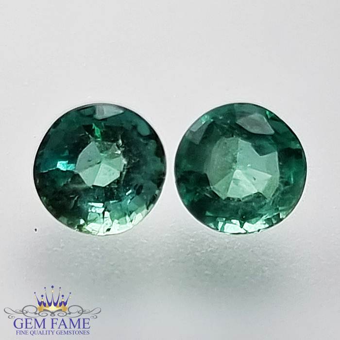 Emerald (Panna) Stone 0.85ct (Pair)