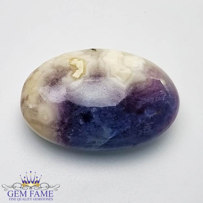 Fluorite in Agate Gemstone