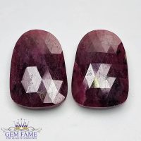 Ruby (Manik) Pair Stone