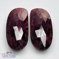 Ruby (Manik) Pair Stone