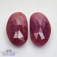 Ruby (Manik) Pair Stone