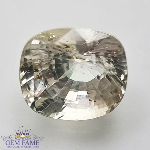 White Sapphire Gemstone 7.91ct Ceylon