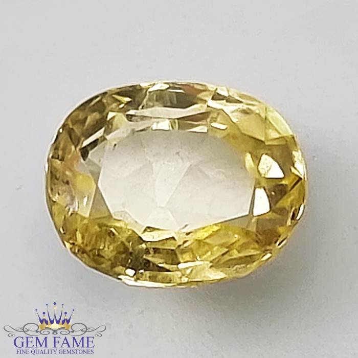 Yellow Sapphire Pukhraj Stone 1.38ct Ceylon