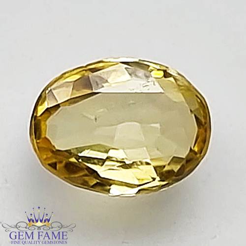 Yellow Sapphire Pukhraj Stone 1.03ct Ceylon