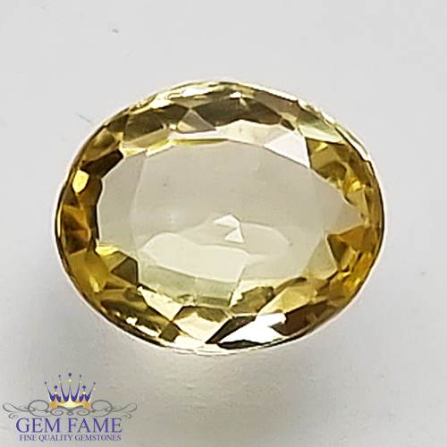 Yellow Sapphire Pukhraj Stone 0.99ct Ceylon