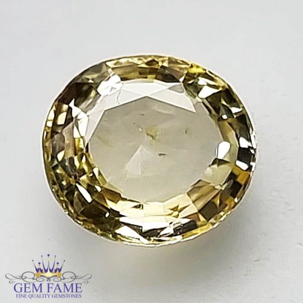 Yellow Sapphire Pukhraj Stone 1.81ct Ceylon