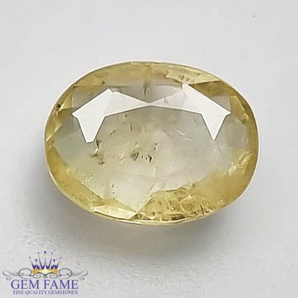 Yellow Sapphire Pukhraj Stone 3.32ct Ceylon
