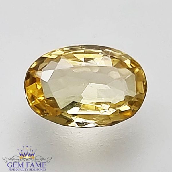 Yellow Sapphire Pukhraj Stone 1.03ct Ceylon