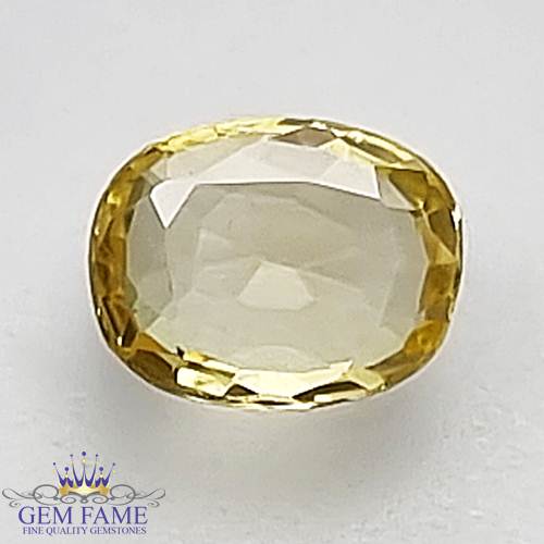 Yellow Sapphire Pukhraj Stone 0.99ct Ceylon