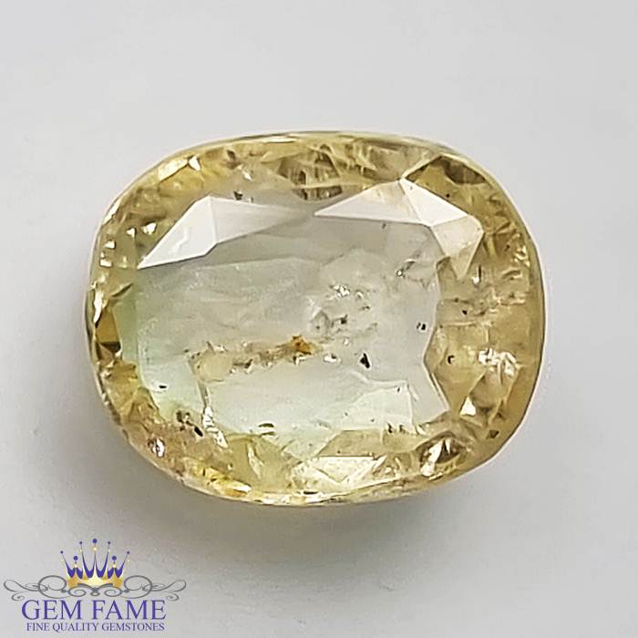 Yellow Sapphire Pukhraj Stone