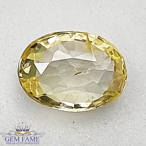 Yellow Sapphire (Pukhraj) Stone 0.89ct Ceylon