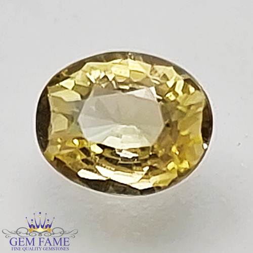 Yellow Sapphire (Pukhraj) Stone 0.60ct Ceylon