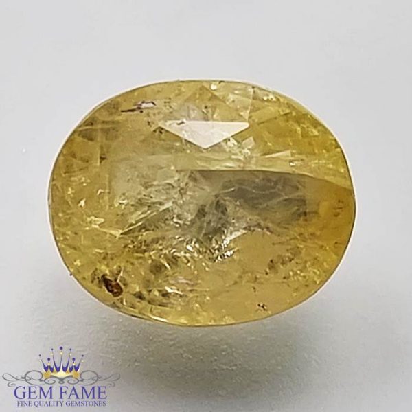 Yellow Sapphire (Pukhraj) Gemstone-3.92ct Ceylon
